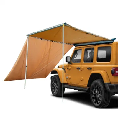 Car Side Awning Outdoor Camping Travel Rooftop Tent Beige Ute Canopy Aluminium