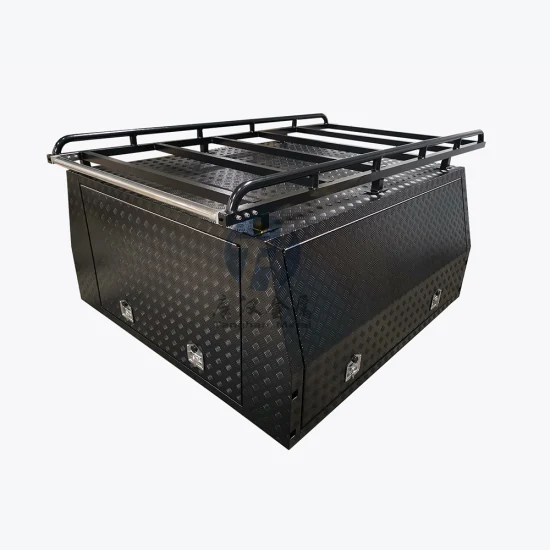 4WD Single/Dual/Extra Cab Custom Aluminum Ute Tray and Pickup Canopy with Dog Box and Toolbox for Landcruiser, Hilux, Ranger, Dmax, Bt50